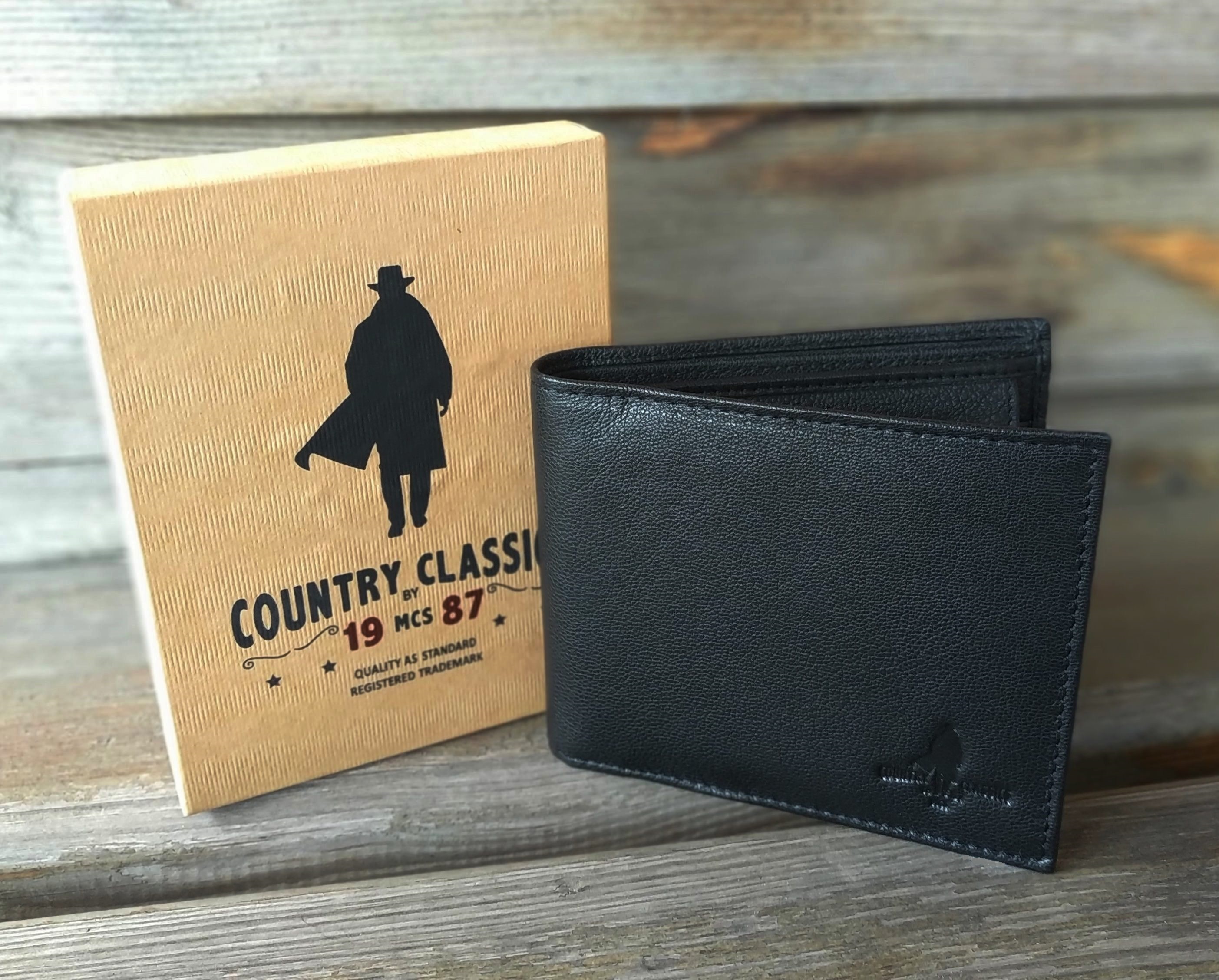 Кожаный мужской кошелек 05BLK Country Classics Кожаный мужской кошелек 05BLK Country Classics